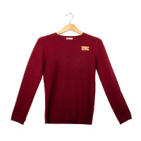 USC Trojans Women's Cardinal Cashmere Classic Multi-Knit Sweater